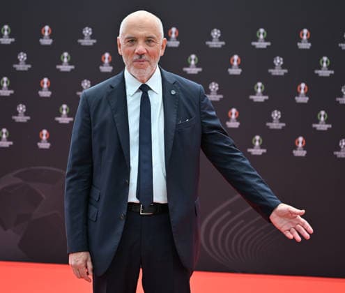 UEFA Europa League and Conference League 2026 27 League Phase Draws MONACO, MONACO - AUGUST 28: Stephane Richard, President of Olympique de Marseille (OM), arrives to attend the draw ceremony for the league phase of the 2026-2027 UEFA Europa League and Conference League football tournament at the Grimaldi Forum in the Principality of Monaco on August 28, 2026. Mustafa Yalcin Anadolu Monaco Monaco. Editorial use only. Please get in touch for any other usage.  Copyright: x2026xAnadoluxMustafaxYalcinx