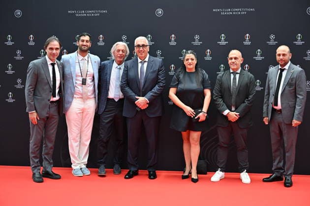 UEFA Europa League and Conference League 2026 27 League Phase Draws MONACO, MONACO - AUGUST 28: Guests arrive for the UEFA Europa League and Conference League 2026 2027, final stage draw on August 28, 2026 at Grimaldi Forum in Monaco, Monaco on August 28, 2026. Mustafa Yalcin Anadolu Monaco Monaco. Editorial use only. Please get in touch for any other usage.  Copyright: x2026xAnadoluxMustafaxYalcinx