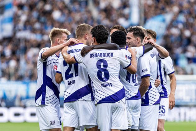 2.Fußball Bundesliga: VfL Bochum 1848 - VfL Osnabrück; 28.08.2026 VfL Osnabrück bejubelt das Tor. 2.Fußball Bundesliga: VfL Bochum 1848 - VfL Osnabrück; Ruhrstadion, Bochum; 28.08.2026 DFL regulations prohibit any use of photographs as image sequences and or quasi video. *** 2 Bundesliga VfL Bochum 1848 vs. VfL Osnabrück August 28, 2026 VfL Osnabrück celebrates the goal 2 Bundesliga VfL Bochum 1848 vs. VfL Osnabrück Ruhrstadion, Bochum August 28, 2026 DFL regulations prohibit any use of photographs as image sequences and or quasi-video Copyright: xBEAUTIFULxSPORTS Buriakovx