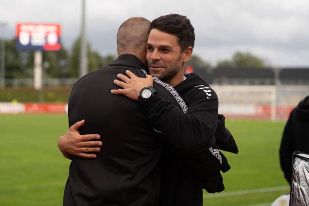 August 28, 2026, xhfmx, Regional League Southwest Soccer, SG Barockstadt Fulda Lehnerz vs. FSV Frankfurt; l Daniel Cimen, Coach of SG Barockstadt Fulda Lehnerz; Victor Kleinhenz, Coach of FSV Frankfurt Fulda
