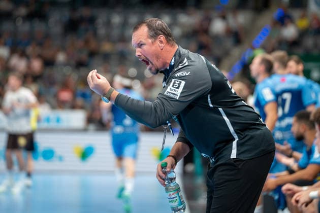 Handball I Men I 2026–2027 Season I Bundesliga I Matchday 1 I TVB Stuttgart vs. Bergischer HC I August 28, 2026 Misha Kaufmann, Coach, TVB Stuttgart, Stuttgart, Porsche Arena, Baden-Württemberg, Germany Copyright: xLobeca MaxxPetershansx