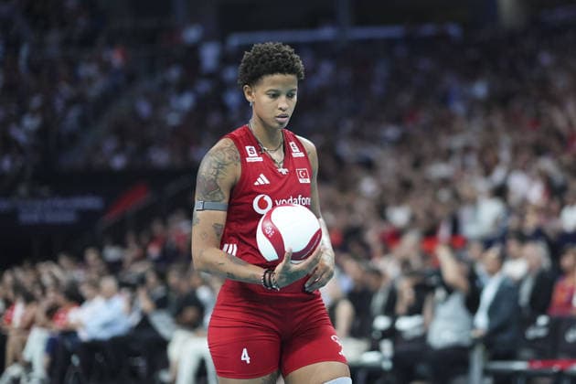 Turkiye v Poland - CEV EuroVolley 2026 ISTANBUL, TURKIYE - AUGUST 28: Melissa Teresa Vargas (4) of Turkiye in action during the CEV EuroVolley 2026 Women Group A match between Turkiye and Poland at Sinan Erdem Dome in Istanbul, Turkiye on August 28, 2026. Bunyamin Celik Anadolu Istanbul Turkey. Editorial use only. Please get in touch for any other usage.  Copyright: x2026xAnadoluxBunyaminxCelikx