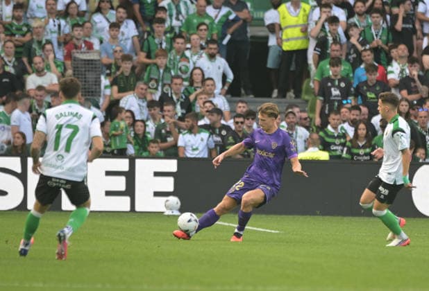 ESP LaLiga EA Sports: Racing Santander vs. Elche CF — David Affengruber of Elche during the LaLiga EA Sports match between Racing Santander and Elche CF, played at Campos de Sport de El Sardinero Stadium in Cantabria on August 28, 2026, in Spain — Spain Soccer Copyright: xAgenciaxLOFx