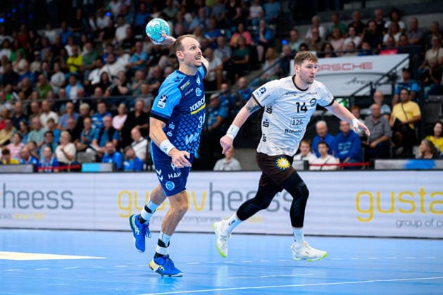 Stuttgart HBL 26 27 TVB Stuttgart Bergischer HC Kai Häfner Haefner Stuttgart Bittenfeld Porsche Arena Baden-Württemberg Germany