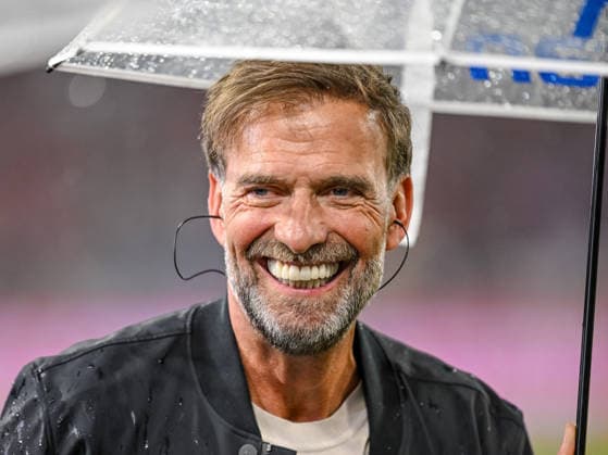 Bundestrainer Juergen Klopp laechelt waehrend des spiels der 1. Bundesliga zwischen FC Bayern Muenchen und VfB Stuttgart, Allianz Arena am 28. August 2026 in Muenchen, Deutschland. (Foto von Harry Langer DeFodi Images) +++ Bundestrainer Juergen Klopp smiles during the Bundesliga match between FC Bayern Muenchen and VfB Stuttgart at Allianz Arena on August 28, 2026 in Munich, Germany. (Photo by Harry Langer DeFodi Images) DFB DFL REGULATIONS PROHIBIT ANY USE OF PHOTOGRAPHS AS IMAGE SEQUENCES AND OR QUASI-VIDEO. (Photo by Harry Langer DeFodi Images) DFB DFL REGULATIONS PROHIBIT ANY USE OF PHOTOGRAPHS AS IMAGE SEQUENCES AND OR QUASI-VIDEO. - *** German national team coach Juergen Klopp smiles during the Bundesliga match between FC Bayern Munich and VfB Stuttgart, at the Allianz Arena on August 28, 2026, in Munich, Germany. Photo by Harry Langer, DeFodi Images. German national team coach Juergen Klopp smiles during the Bundesliga match between FC Bayern Munich and VfB Stuttgart at the Allianz Arena on August 28, 2026, in Munich, Germany. Photo by Harry Langer, DeFodi Images. DFB and DFL regulations prohibit any use of photographs as image sequences and or quasi-video. Photo by Harry Langer, DeFodi Images. DFB and DFL regulations prohibit any use of photographs as imSEQUENCES AND OR QUASI-VIDEO