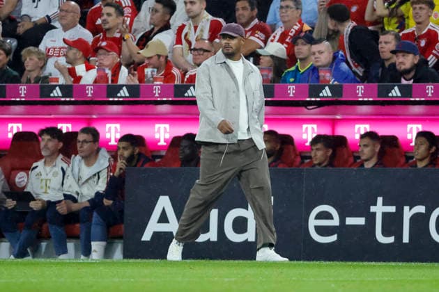 Vincent Kompany (FC Bayern München, Trainer) , Deutschland, Fussball, 1. Bundesliga, 1.Spieltag, 2026 2027, FC Bayern München vs. VfB Stuttgart, 28.08.2026, München Allianz-Arena Deutschland *** Vincent Kompany, FC Bayern Munich, Coach, Germany, Soccer, Bundesliga 1, Matchday 1, 2026–2027, FC Bayern Munich vs. VfB Stuttgart, August 28, 2026, Allianz Arena, Munich, Germany Copyright: xGrantxHubbsx