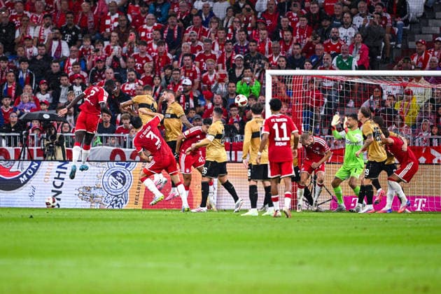 28.08.2026, Fussball, Bundesliga, FC Bayern München - VfB Stuttgart, Dayot Upamecano (FC Bayern München) erzielt das Tor zum 1:0, xRHR-FOTO DEx *** August 28, 2026, Soccer, Bundesliga, FC Bayern Munich vs. VfB Stuttgart, Dayot Upamecano of FC Bayern Munich scores the goal to make it 1–0, xRHR PHOTO DEx Copyright: TeresaxKroeger RHR-FOTOx RHR-FOTO DE