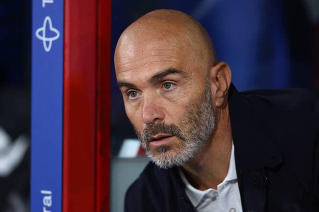London, England, 28th August 2026. Enzo Maresca head coach of Manchester City during the Crystal Palace vs Manchester City Premier League match at Selhurst Park, London. Picture credit should read: Paul Terry Sportimage EDITORIAL USE ONLY. No use with unauthorised audio, video, data, fixture lists, club league logos or live services. Online in-match use limited to 120 images, no video emulation. No use in betting, games or single club league player publications. SPI_020_PT_Palace_Man_City SPI-4936-0020