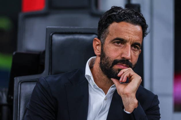 Ruben Amorim Head Coach of AC Milan reacts during Serie A 2026 27 football match between AC Milan and Venezia FC Italy Copyright: xBEAUTIFULxSPORTS Carabellix