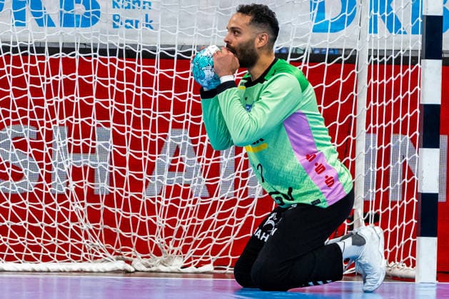 OPEL Handball Bundesliga: TVB Stuttgart vs. Bergischer HC, August 28, 2026, Stuttgart, GERMANY August 28, 2026 Mohamed Essam Moustafa El Tayer TVB Stuttgart, 12 during the match between TVB Stuttgart and Bergischer HC on Matchday 1 of the OPEL Handball Bundesliga at the Porsche Arena Copyright: xBEAUTIFULxSPORTS Steinx