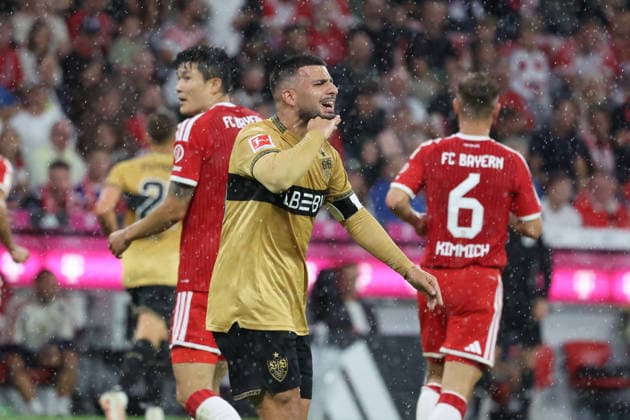 28.08.26 FC Bayern München - VfB Stuttgart Deutschland, München, 28.08.2026, Fussball, Bundesliga, Saison 2026 2027, FC Bayern München - VfB Stuttgart: Deniz Undav, VfB. *** August 28, 2026 FC Bayern Munich vs. VfB Stuttgart Germany, Munich, August 28, 2026, Soccer, Bundesliga, 2026–2027 Season, FC Bayern Munich vs. VfB Stuttgart Deniz Undav, VfB