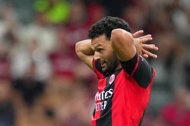 AC Milan™s Goncalo Ramos during the Serie A soccer match between Ac Milan and Venezia at the San Siro Stadium in Milan, north Italy - Friday August 28 , 2026. - Soccer  Copyright: xSpada LaPressex