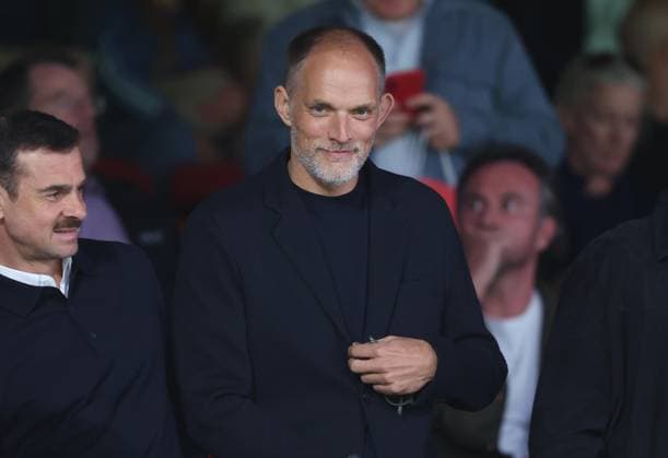 Premier League - Crystal Palace FC v Manchetser City FC LONDON, ENGLAND, AUGUST 28: Thomas Tuchel manager of England national team, Nationalteam watches from the stands during the Premier League match between Crystal Palace FC v Manchester City FC at Selhurst Park Stadium, London, England, on August 28. (Photo by Daniel Weir) London Selhurst Park Stadium England Copyright: xDanielxWeir SportsxPressxPhotox Sportspressphoto_SPR218235