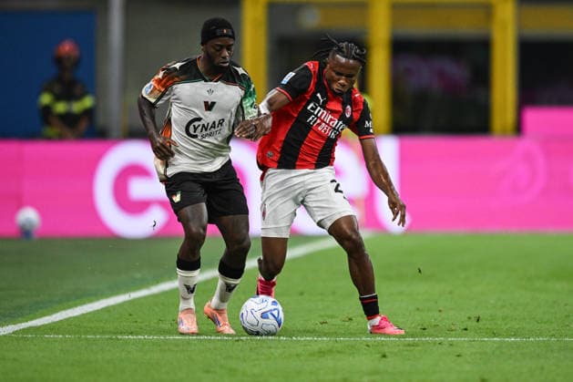 AC Milan v Venezia FC - Serie A 2026 27 Samuel Chukwueze of AC Milan in action during the Italian Serie A football match between AC Milan and Venezia FC on 28 of August 2026 at Giuseppe Meazza San Siro Siro stadium in Milan, Italy. Credit: Tiziano Ballabio Milano Italy  Copyright: xTizianoxBallabiox originalFilename:ballabio-acmilana260828_npUXp.jpg