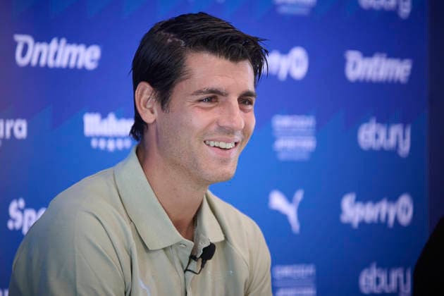 Football, Spain: CD Leganés present new signing Álvaro Morata