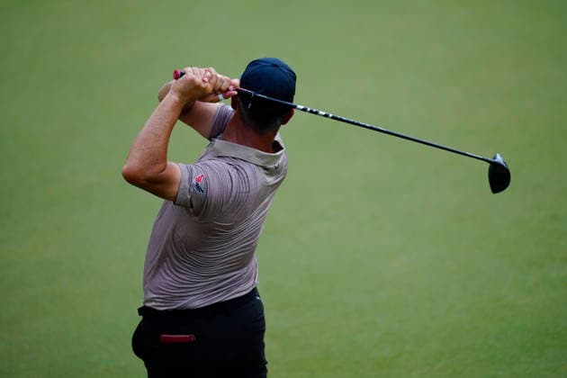 August 28, 2026, Atlanta, Georgia, USA: Gary Woodland (USA) practice swings on the first tee, during the second round at East Lake Golf Club. PGA, Golf Herren Tour TOUR Championship  - ZUMAd212 20260828_zsp_d212_020 Copyright: xRichardxDolex