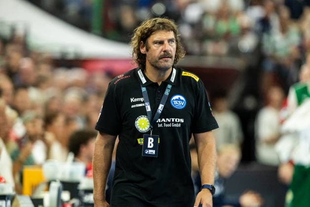 Opel HBL SG Flensburg Handewitt vs. ThSV Eisenach, August 28, 2026; Sebastian Hinze, Coach of ThSV Eisenach; Opel HBL SG Flensburg Handewitt vs. ThSV Eisenach, GGW Arena, August 28, 2026 Copyright: xBEAUTIFULxSPORTS MarioxM.xKobergx