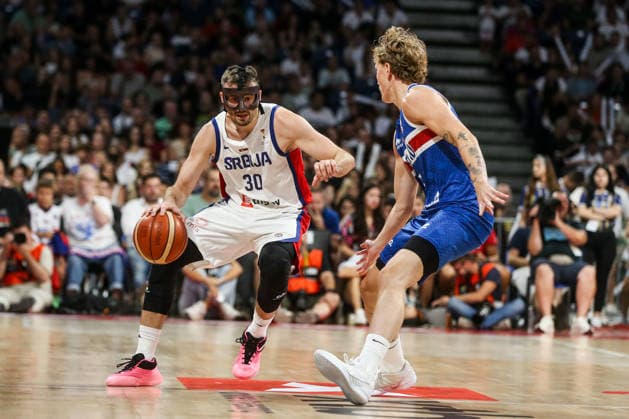 Serbia v Iceland - FIBA 2027 World Cup European Qualifiers BELGRADE, SERBIA - AUGUST 28: Aleksa Avramovic (30) of Serbia in action during the FIBA Basketball World Cup 2027 European Qualifiers match between Serbia and Iceland in Belgrade, Serbia, on August 28, 2026. Filip Stevanovic Anadolu Belgrade Serbia. Editorial use only. Please get in touch for any other usage.  Copyright: x2026xAnadoluxFilipxStevanovicx
