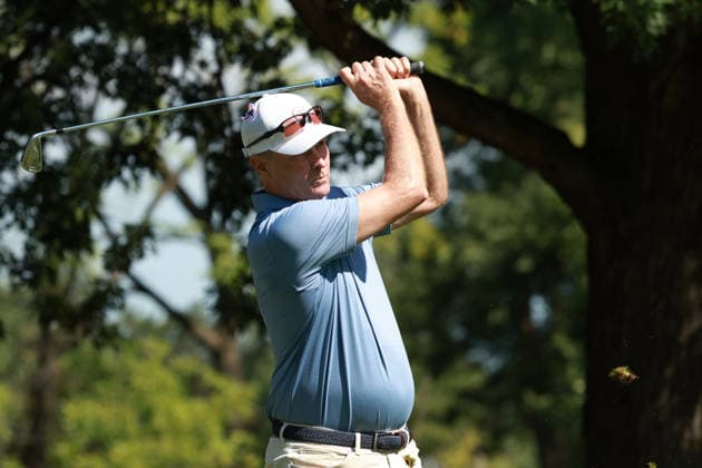 The Ally Challenge GRAND BLANC,MICHIGAN-AUGUST 28: Bob Estes of the United States plays his tee shot on the 11th hole during the first round of The Ally Challenge presented by McLaren at Warwick Hills Golf & Country Club, Grand Blanc, MI, USA Friday, August 28, 2026. Grand Blanc Michigan United States  Copyright: xJorgexLemusx originalFilename:lemus-theallyc260828_np3rL.jpg