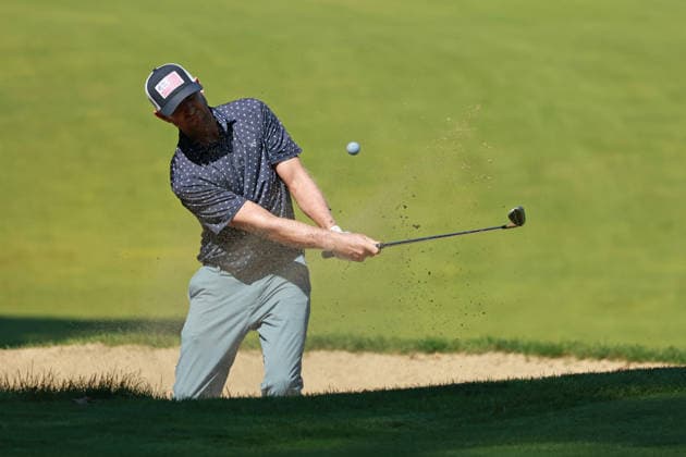 The Ally Challenge GRAND BLANC,MICHIGAN-AUGUST 28: Vaughn Taylor of the United States hits out of the bunker toward the 10th green during the first round of The Ally Challenge presented by McLaren at Warwick Hills Golf & Country Club, Grand Blanc, MI, USA Friday, August 28, 2026. Grand Blanc Michigan United States  Copyright: xJorgexLemusx originalFilename:lemus-theallyc260828_npelF.jpg