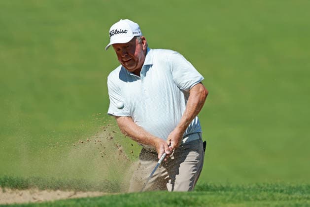 The Ally Challenge GRAND BLANC,MICHIGAN-AUGUST 28: Billy Mayfair of the United States hits out of the bunker toward the 10th green during the first round of The Ally Challenge presented by McLaren at Warwick Hills Golf & Country Club, Grand Blanc, MI, USA Friday, August 28, 2026. Grand Blanc Michigan United States  Copyright: xJorgexLemusx originalFilename:lemus-theallyc260828_npTnR.jpg
