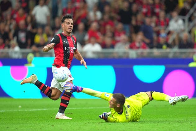 AC Milan s Ardon Jashari scores goal 2-0 during the Serie A soccer match between Ac Milan and Venezia at the San Siro Stadium in Milan, north Italy - Friday August 28 , 2026. - Soccer  Copyright: xSpada LaPressex