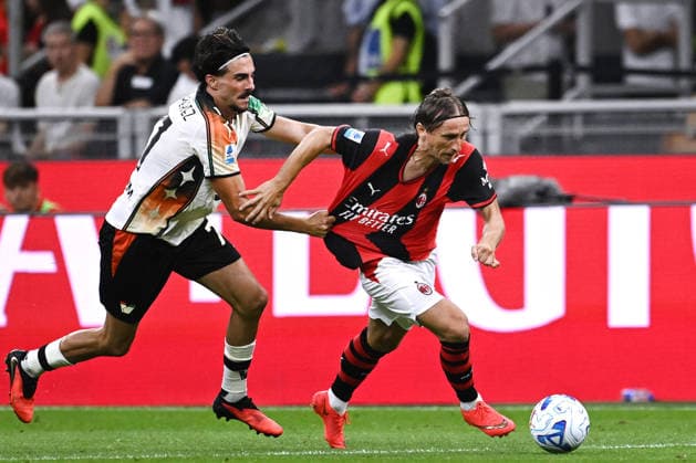 Db Milano 28 08 2026 - campionato di calcio serie A Milan-Venezia foto Daniele Buffa Image nella foto: Kiki Perez-Luka Modric 