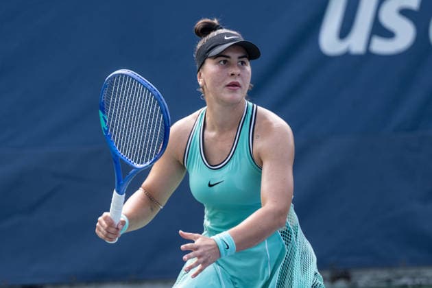 US Open qualifying final round NEW YORK, USA - AUGUST 28: Bianca Andreescu returns ball during a women s qualifying singles match final round of the 2026 US Open Championship at USTA Billie Jean King National Tennis Center on August 28, 2026 in Flushing, NY. Bianca Andreescu lost in three sets, she needed twice medical attention during 3rd set and was visibly physically exhausted. Lev Radin Anadolu New York United States. Editorial use only. Please get in touch for any other usage.  Copyright: x2026xAnadoluxLevxRadinx