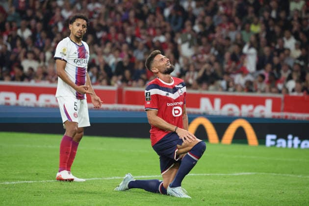 FOOTBALL : LOSC Lille vs PSG Paris Saint-Germain - Ligue 1 J2 - 28 08 2026 Olivier GIROUD (LOSC Lille) lors du match LOSC Lille vs PSG Paris Saint-Germain , Ligue 1 J2, Decathlon Arena stade Pierre Mauroy, le 28 aoÃ»t 2026 - photo Laurent Sanson PsnewZ  Copyright: xLaurentxSANSONx xPsnewZx