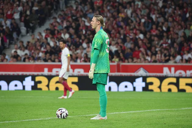 FOOTBALL : LOSC Lille vs PSG Paris Saint-Germain - Ligue 1 J2 - 28 08 2026 Matvey SAFONOV (PSG) lors du match LOSC Lille vs PSG Paris Saint-Germain , Ligue 1 J2, Decathlon Arena stade Pierre Mauroy, le 28 aoÃ»t 2026 - photo Laurent Sanson PsnewZ  Copyright: xLaurentxSANSONx xPsnewZx