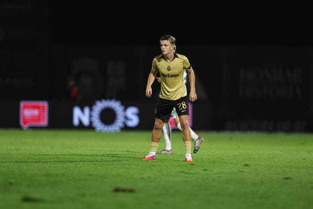 August 28, 2026, Vila Do Conde, Porto, Portugal: Vila do Conde, PORTUGAL - AUGUST 28: Jesse Derry of Sporting CP in action during the Liga Portugal Betclic 2026 27 match between Rio Ave and Sporting CP at Estadio dos arcos, on August 28, 2026 in Vila do Conde, Portugal. Liga Portugal - Rio Ave X Sporting CP  - ZUMAe141 20260828_zsp_e141_083 Copyright: xLuisxEirasx