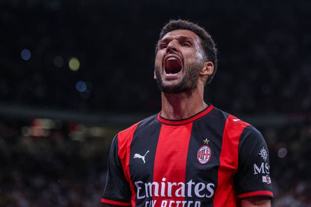 SOCCER - Serie A - AC Milan vs. Venezia FC Photo by IPA ABACAPRESS.COM87876158 - Goncalo Ramos of AC Milan celebrates after scoring a goal during a 2026–27 Serie A soccer match between AC Milan and Venezia FC Milan Italy  Copyright: xIPAxSport ABACAx