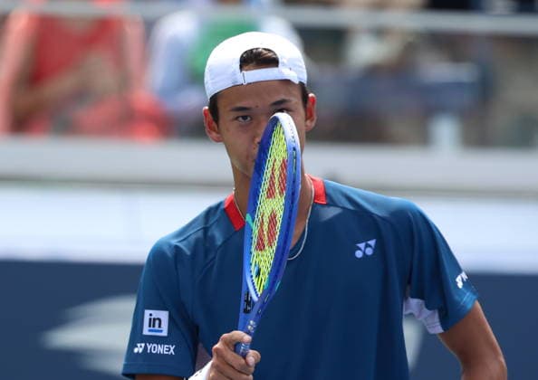 US OPEN 2026 28082026 N Z REI SAKAMOTO W TRAKCIE MECZU 3. RUNDY KWALIFIKACJI DO US OPEN MARCIN CHOLEWINSKI NEWSPIX.PL US OPEN 2026 28082026 REI SAKAMOTO DURING THE MATCH IN THIRD ROUND OF QUALIFICATION NEWSPIX.PL --- newspix.pl 