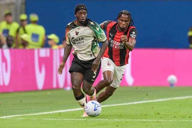 AC Milan v Venezia FC - Serie A 2026 27 Ridgeciano Haps of Venezia FC is in action during the Serie A Enilive 2026 27 match between AC Milan and Venezia FC at San Siro Stadium in Milan, Italy, on August 28, 2026. Milano Italy  Copyright: xAndreaxxAmatox originalFilename:amato-notitle260828_nphMY.jpg