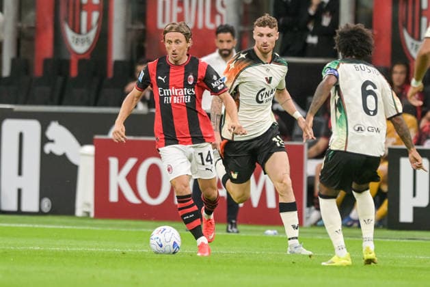AC Milan v Venezia FC - Serie A 2026 27 Luka Modric of AC Milan is in action during the Serie A Enilive 2026 27 match between AC Milan and Venezia FC at San Siro Stadium in Milan, Italy, on August 28, 2026. Milano Italy  Copyright: xAndreaxxAmatox originalFilename:amato-notitle260828_npuYI.jpg