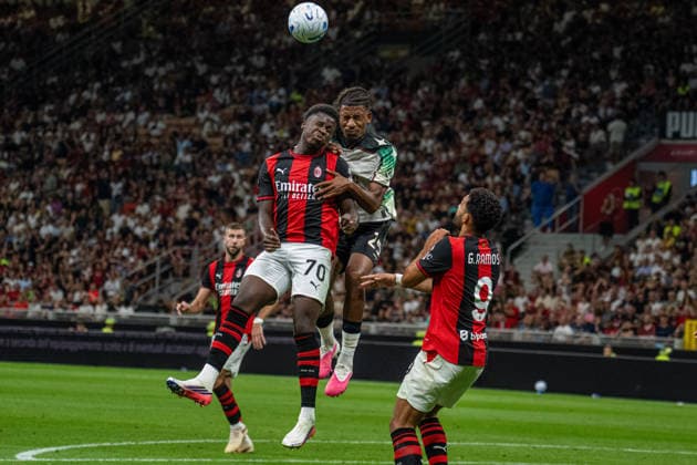 AC Milan V Venezia FC - Serie A 2026 27 Ruben Loftus-Cheek and Ridgeciano Haps during the Serie A match between AC Milan and Venezia FC at Stadio Giuseppe Meazza in Milan, Italy, on August 28, 2026. Milan Italy  Copyright: xFedericoxManonix originalFilename:manoni-acmilanv260828_npbZM.jpg