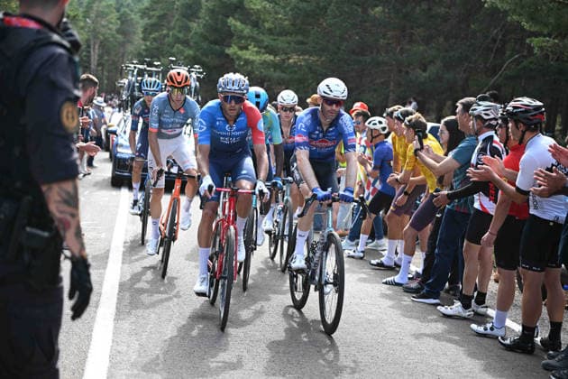 28-08-2026 Vuelta A Espana; Tappa 07 Vall D alba - Valdelinares; 2026, Groupama - Fdj United; 2026, Alpecin - Premier Tech; Tronchon, Bastien; Houle, Hugo; Valdelinares; 