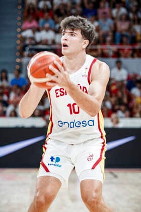 ESP Spain vs. Portugal: Second Qualifying Window for the 2027 World Cup in Qatar. Hugo Gonzalez of Spain during the second qualifying phase for the 2027 World Cup, in the Spain vs. Portugal match played at Principe Felipe Stadium in Zaragoza on August 28, 2026, in Zaragoza, Spain. Basketball Copyright: xAgenciaxLOFx