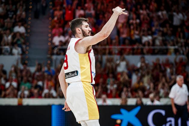 ESP Spain vs. Portugal: Second Qualifying Window for the 2027 World Cup in Qatar. Dario Brizuela of Spain during the second qualifying phase for the 2027 World Cup, in the match between Spain and Portugal played at the Príncipe Felipe Stadium in Zaragoza on August 28, 2026, in Zaragoza, Spain. Basketball Copyright: xAgenciaxLOFx