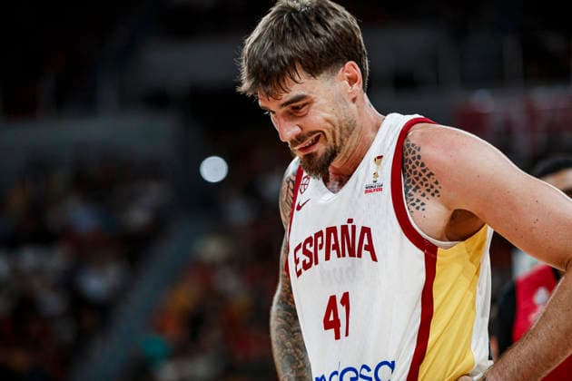 ESP Spain vs. Portugal: Second Qualifying Window for the 2027 World Cup in Qatar. Juancho Hernangómez of Spain during the second qualifying phase for the 2027 World Cup, in the match between Spain and Portugal, played at the Príncipe Felipe Stadium in Zaragoza on August 28, 2026, in Zaragoza, Spain. Basketball Copyright: xAgenciaxLOFx