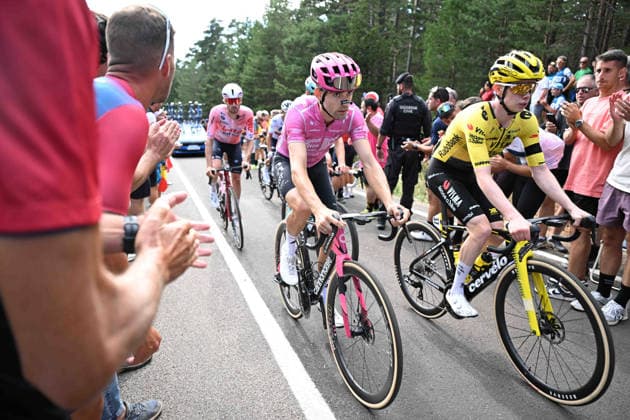28-08-2026 Vuelta A Espana; Tappa 07 Vall D alba - Valdelinares; 2026, Ef Education - Easypost; 2026, Visma - Lease A Bike; Mackellar, Alastair; Nordhagen, Jorgen; Valdelinares; 