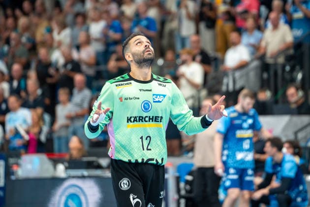 Handball I Men I 2026–2027 Season I Bundesliga I Matchday 1 I TVB Stuttgart vs. Bergischer HC I August 28, 2026 Mohamed El Tayar 12, TVB Stuttgart, Stuttgart Porsche Arena, Baden-Württemberg, Germany Copyright: xLobeca MaxxPetershansx