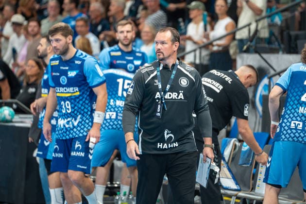 Handball I Men s I 2026–2027 Season I Bundesliga I Matchday 1 I TVB Stuttgart vs. Bergischer HC I August 28, 2026 Misha Kaufmann, Coach, TVB Stuttgart, Stuttgart Porsche Arena, Baden-Württemberg, Germany Copyright: xLobeca MaxxPetershansx