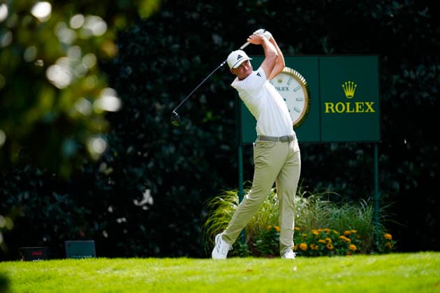 August 28, 2026, Atlanta, Georgia, USA: Ludvig Âberg (Sweden) hits a tee shot on the 17th hole during the second round at East Lake Golf Club. Atlanta USA - ZUMAd212 20260828_zsp_d212_113 Copyright: xRichardxDolex