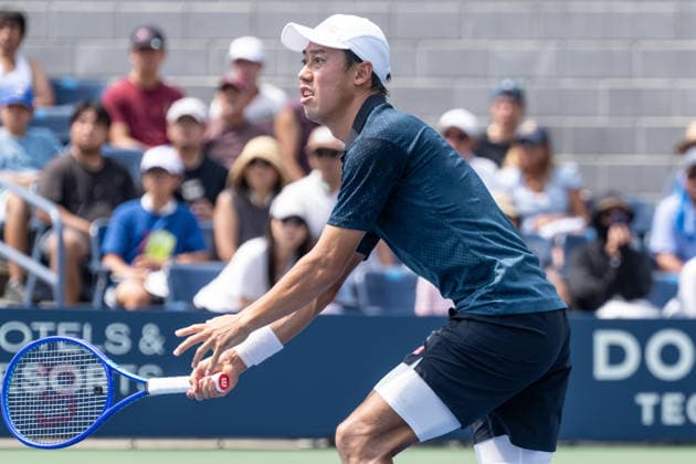 US Open qualifying final round NEW YORK, USA - AUGUST 28: Kei Nishikori returns ball during a men s qualifying singles match final round of the 2026 US Open Championship at USTA Billie Jean King National Tennis Center on August 28, 2026 in Flushing, NY. Kei Nishikori lost in straight sets. Lev Radin Anadolu New York United States. Editorial use only. Please get in touch for any other usage.  Copyright: x2026xAnadoluxLevxRadinx