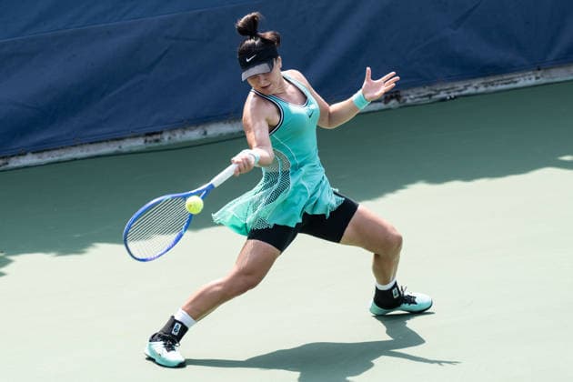 US Open qualifying final round NEW YORK, USA - AUGUST 28: Bianca Andreescu returns ball during a women s qualifying singles match final round of the 2026 US Open Championship at USTA Billie Jean King National Tennis Center on August 28, 2026 in Flushing, NY. Bianca Andreescu lost in three sets, she needed twice medical attention during 3rd set and was visibly physically exhausted. Lev Radin Anadolu New York United States. Editorial use only. Please get in touch for any other usage.  Copyright: x2026xAnadoluxLevxRadinx