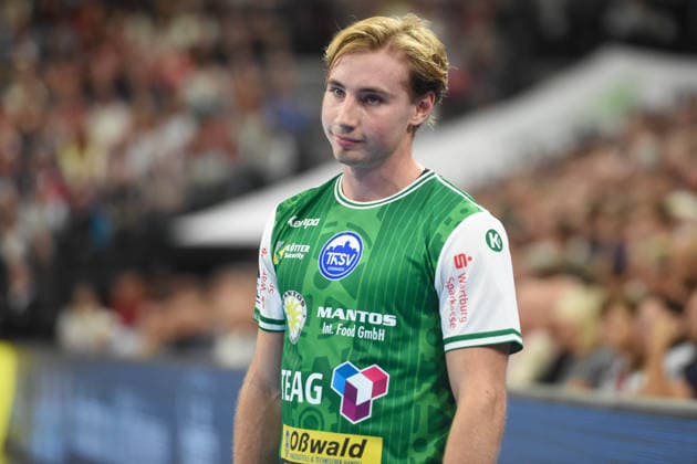 Handball I Men I 2026–2027 Season I Bundesliga I Matchday 1 I SG Flensburg Handewitt vs. ThSV Eisenach I August 28, 2026 Felix Montebovi 91, ThSV Eisenach Copyright: xLobeca JanxKirschnerx