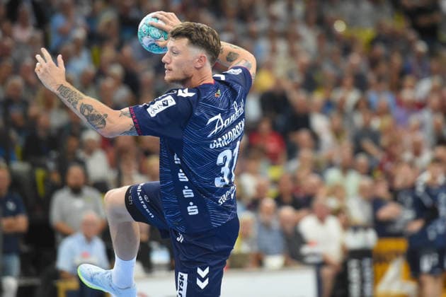 Handball I Men I 2026–2027 Season I Bundesliga I Matchday 1 I SG Flensburg Handewitt vs. ThSV Eisenach I August 28, 2026 Emil Jakobsen 31, SG Flensburg Handewitt Copyright: xLobeca JanxKirschnerx
