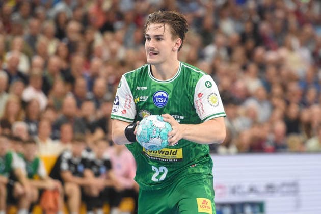 Handball I Men I 2026–2027 Season I Bundesliga I Matchday 1 I SG Flensburg Handewitt vs. ThSV Eisenach I August 28, 2026 Felix Aellen 22, ThSV Eisenach Copyright: xLobeca JanxKirschnerx