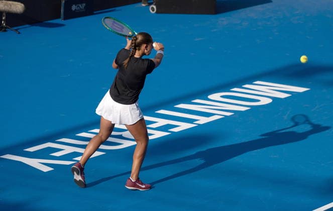 Monterrey Open tennis tournament Diane Parry of France in action against Ann Li of the USA during a match at the Monterrey Open tennis tournament Monterrey, Mexico 28 August 2026. Monterrey Mexico  Copyright: xMiguelxSierrax